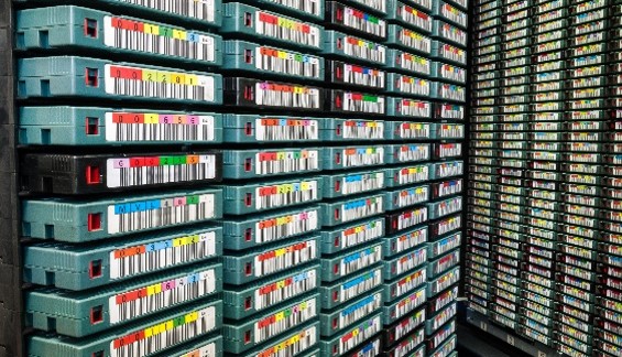 tape services wall of tapes